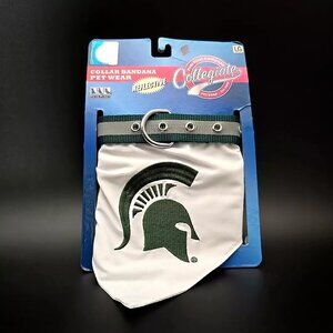 Michigan State MSU SPARTANS Pet Dog Collar Bandana Pets First